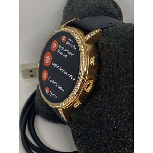 Fossil Gen 4 Authentic Digital Dial Smart Watch Custom Band FTW6011 AB525 - Picture 4 of 10